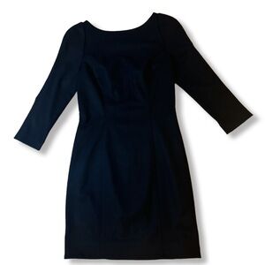 Black Wool Diane Von Furstenburg Dress Size 8